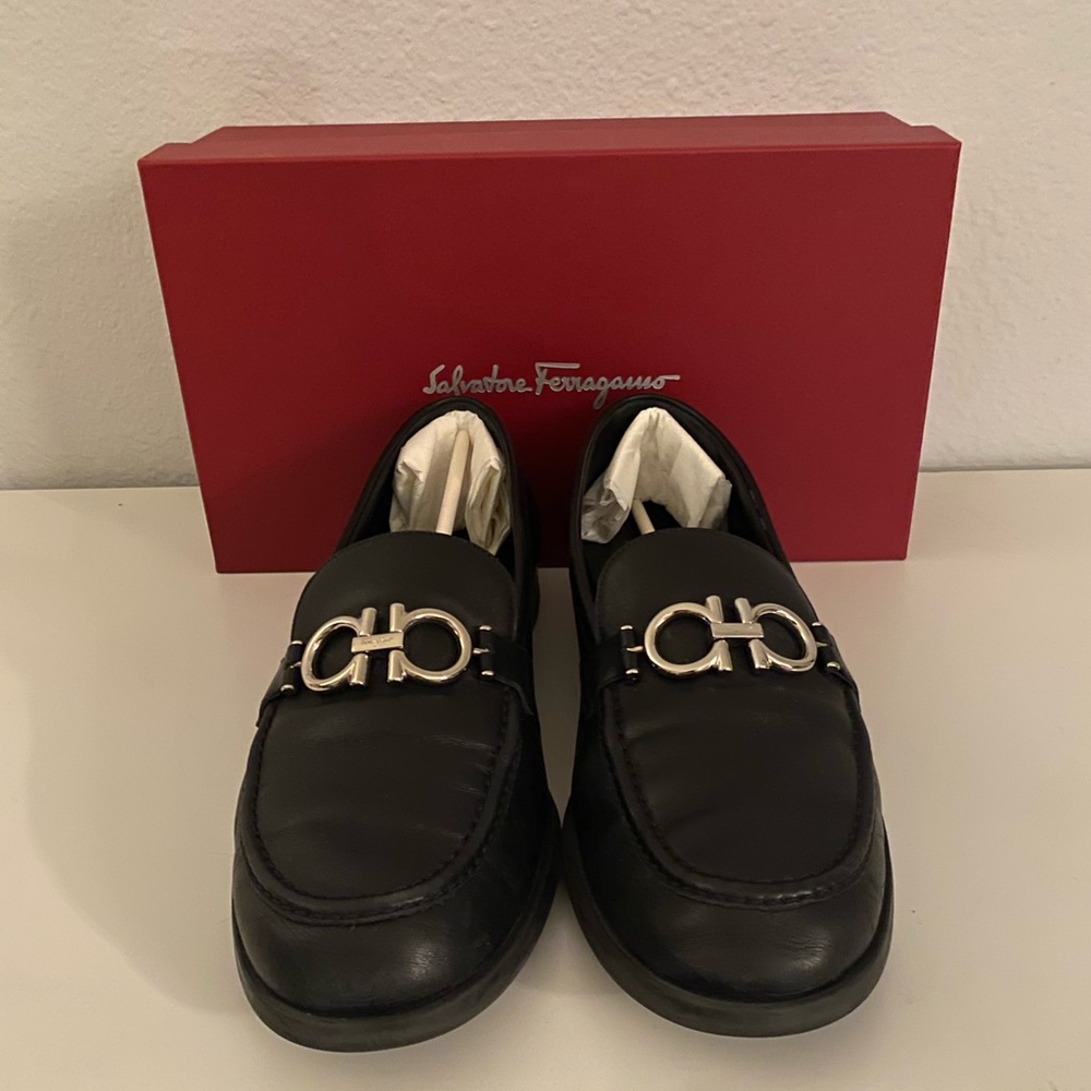 Ferragamo leather loafers